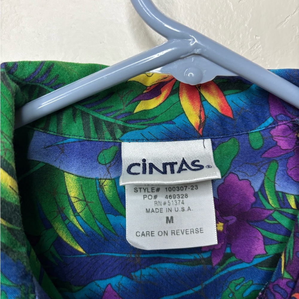 Cintas Hawaiian Shirt Size Medium - Picture 2 of 4